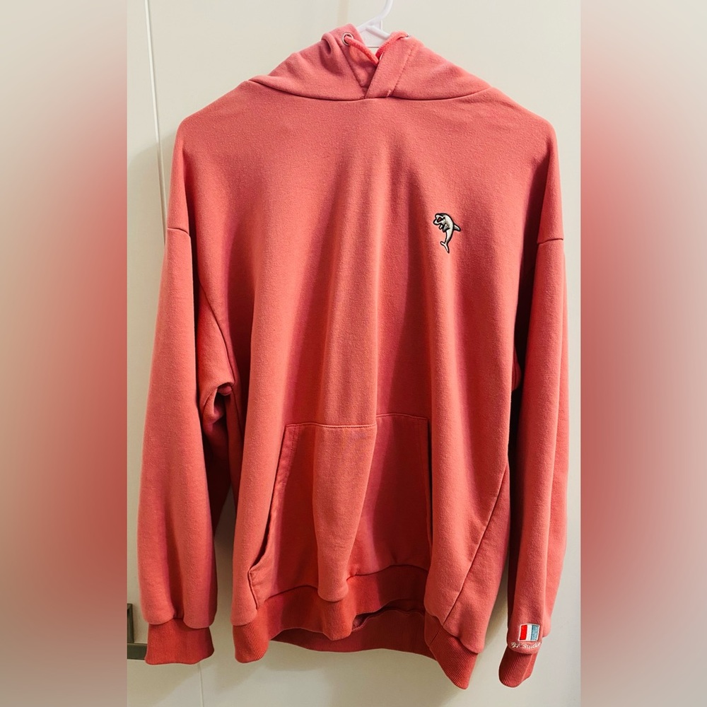 Lay Low Coral Dolphin Hoodie Large/XL